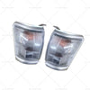 Toyota Hilux Clear Corner Indicator Blinker Park Lights Pair (1997-2001)
