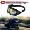 Motorcycle Riding Goggles Red Yellow Lens Black Frame PC TPU Cycling Sunglasses