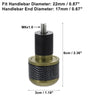 Make Model Pair 7/8" 22mm Bronze Bar Ends Plug Carbon Fiber Pattern