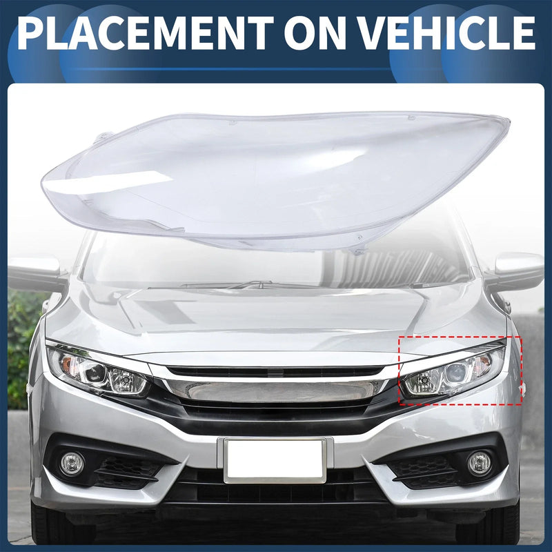 Ford Focus Car Front Left Headlight Lens Cover (2012-2014)