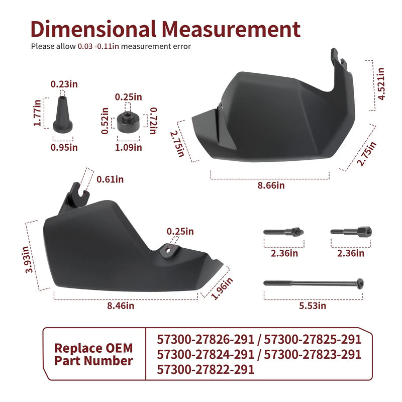 Suzuki V-Strom Vstrom 650 DL650 Hand Guards Kit (2004–2011)