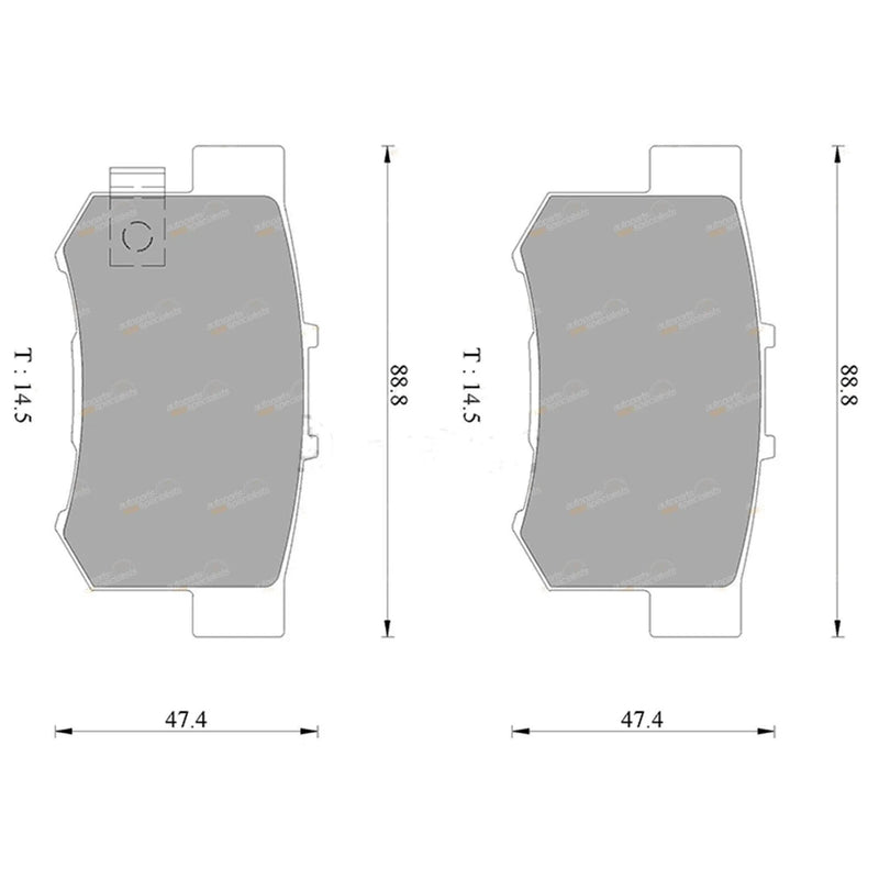 Honda CR-V Rear Disc Brake Pads Set (2001 - 2006)