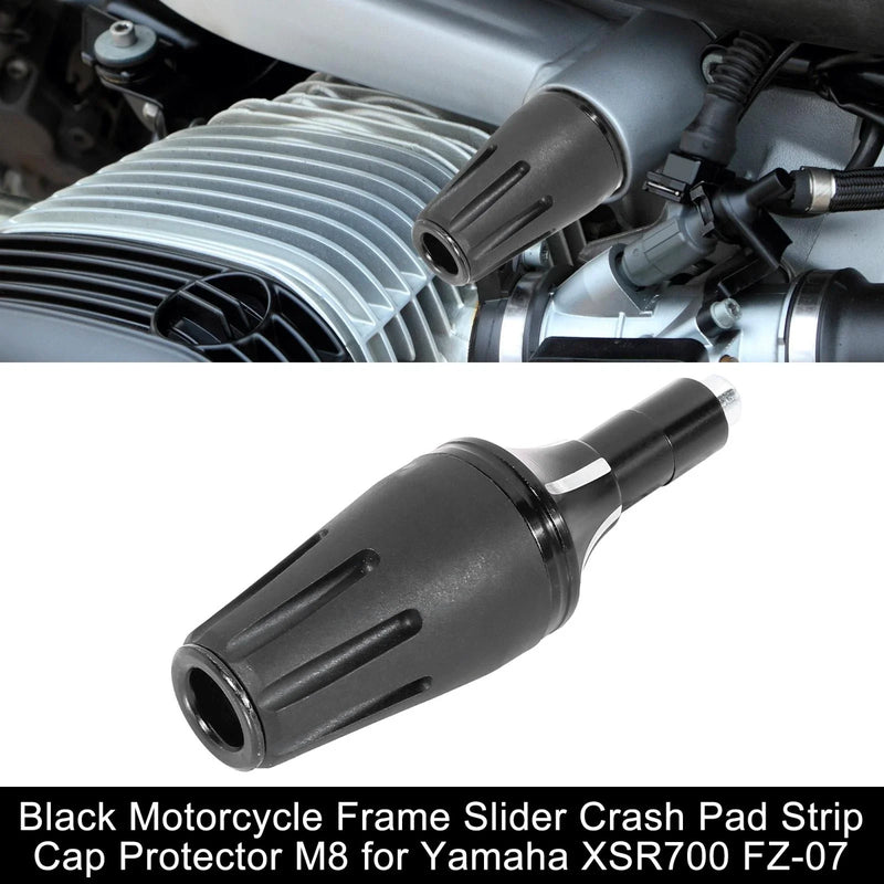 Motorcycle Frame Slider Crash Protector Guard Black