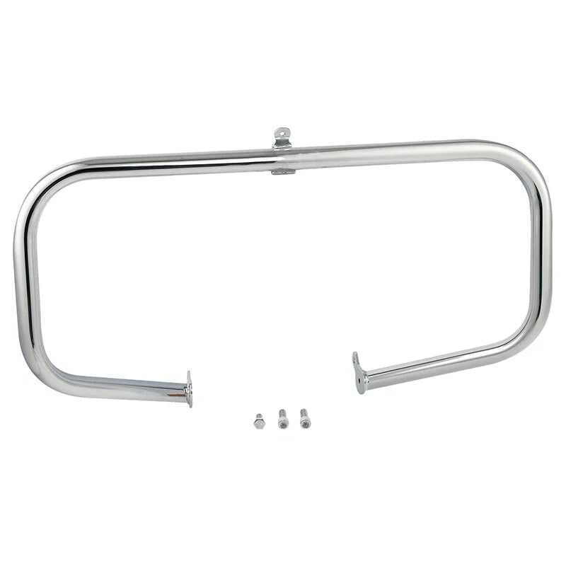 Harley Road King Chrome Highway Engine Guard Bar w/ Footpeg Pegs (2009-24)