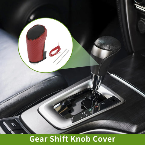 Chevrolet Malibu Red Carbon Fiber Gear Shift Knob Cover