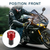 Front Handlebar End Plug Alum Alloy 18-20mm 30mm OD Red 2 x Motorcycle
