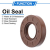 MakeModel Oil Seal 25x52x10mm Seal Ring Rotary Shaft Seal FKM Rubber Brown