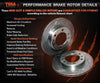 Rear Drilled + Slotted Disc Brake Rotors Subaru BRZ ZN6 (2012-2015)