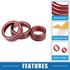 Chevy Malibu (17-22) Red 3 x Console Audio Volume Knob Ring Cover