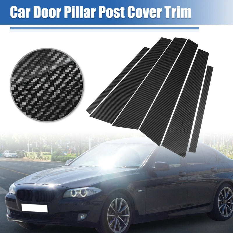 BMW 5 Series F10 Gloss Carbon Pattern Pillar Post Cover Trim