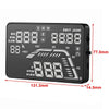 5.5" HUD Car GPS Head Up Display OBD2 Speed Warning MPH Fuel Consumption