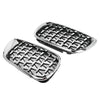 BMW E46 4D (2002-2005) Chrome Diamond Style Pair Front Kidney Grille