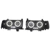 Landcruiser FJ80R FZJ80 Black Halo Headlights with LED (1990–1992)