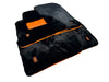Rolls Royce Ghost Series I - Orange Leather Sheepskin Car Floor Mats