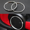 Mini Cooper F55 F56 Pair Crystal Circle Speaker Grille Cover Ring Trim fit