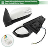 Nissan Sentra (2016-2019) Manual Folding White Left Side Door Mirror