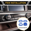 Jeep Gladiator JT (2018-2021) Blue Headlight CD Switch Knob Cover Ring