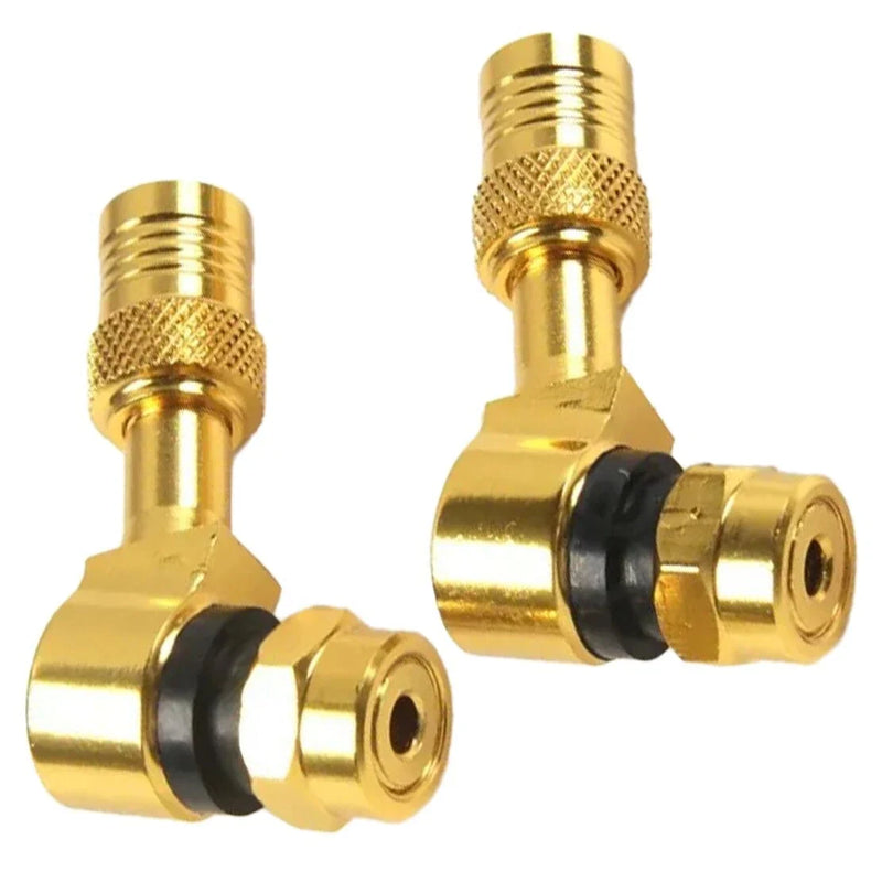 Suzuki Hayabusa GSXR600 GSXR750 GSXR1000 2 x Angle Wheel Tire Valves (2000-2023)