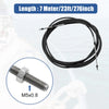 Boats 2 x Marine Throttle Shift Control Box Cable Black Steel
