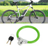 Bike - Green Portable 46cm Anti-Theft Bicycle Lock Mini Ring