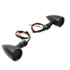 Harley Super Glide FXD Dyna Softail Black Turn Signal Lights (2006-2017)