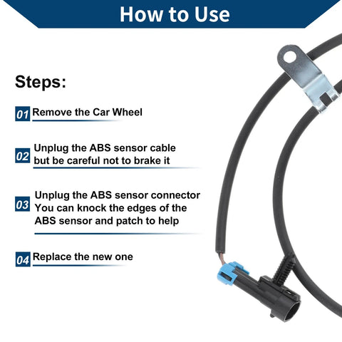 Chevrolet C3500 ABS Wheel Speed Sensor