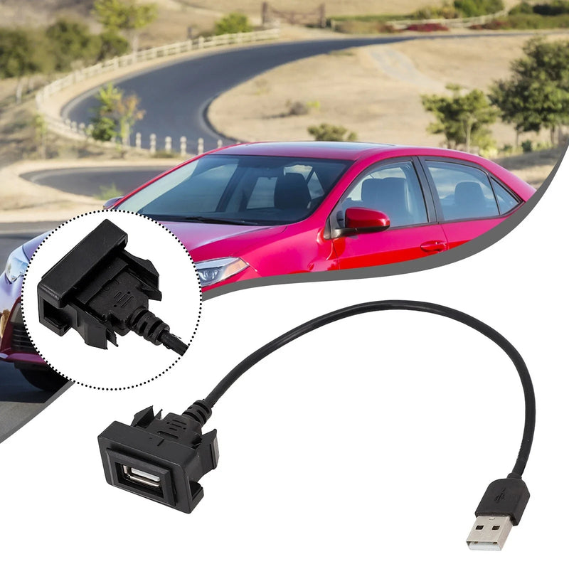 Toyota DASH Flush Mount USB Port Panel Extension Cable Adapter