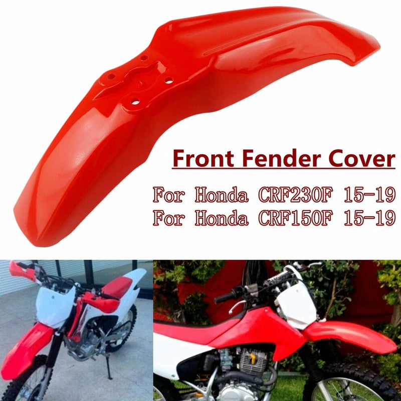 Honda CRF230F CRF150F (2015-2019) Red 1Pc Front Fender Mudguard Cover