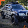 Mitsubishi Triton MK 4-Door Ute Slim Door Visors (1996-2006)
