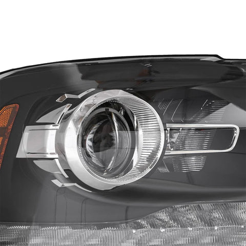 Dodge Ram LED DRL w/ Projector Black Headlights (2013–2018)