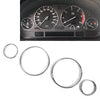 BMW 5 7 Series E39 E38 M5 X5 E53 Speedometer Gauge Dial Rings Bezel Trim (1997-2003)
