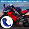 Motorcycle Handlebar Hook / Helmet Claw Shaped Aluminum Alloy Blue
