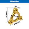 MotorBike Gold Tone 2 x 19mm Racing Motorcycle Rider Fork Preload Adjusters