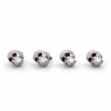 Universal Motorcycle 4pcs Chrome Skull License Plate Frame Screws