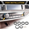 Ford F-150 XLT (2016-2019) Black 1 Set Air Conditioning Button Cover Trim