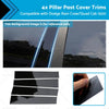 Dodge Ram 1500 Quad Cab 4x Black Pillar Post Covers (2009-2018)