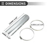 Universal Motorcycle Exhaust Muffler Pipe Heat Shield Curved 226x60mm