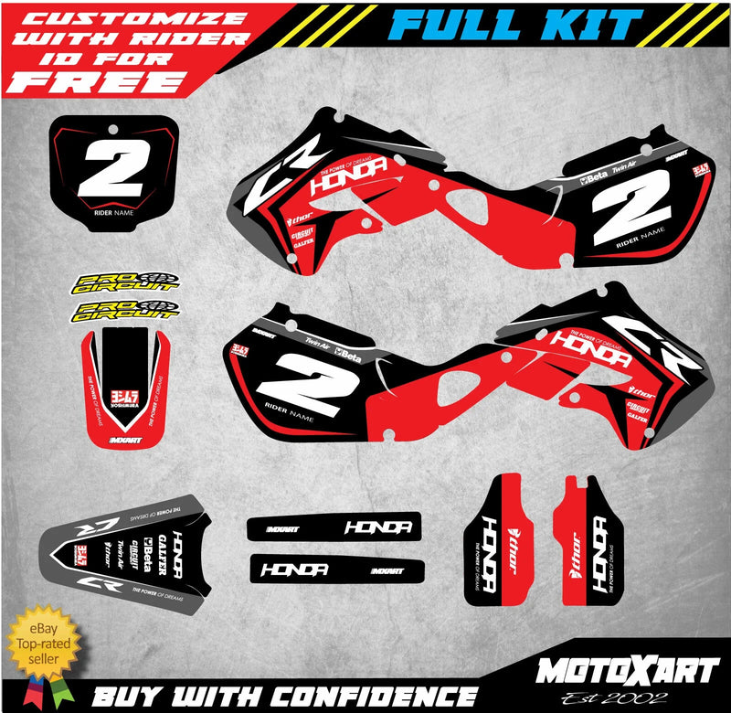 Honda CR 250 Full Custom Graphic Kit (1997-1999)