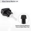 Dodge - Black, White Windshield Washer Nozzle w/ 5" Hose Connector