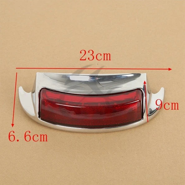 Harley Touring FLHTCUL FLHTK Rear Fender Tip Brake Light Red Lens (09-16)