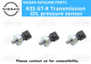 Nissan R35 GT-R 3 x Transmission oil pressure sensor
