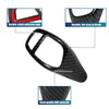 BMW X5 X6 ABS Gear Shift Knob Panel Cover - Carbon Fiber Pattern Sticker