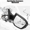 Honda Civic 3 Pin Right Side Exterior Door Mirror Assembly Black (2016-2021)