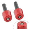Universal Motorcycle - Red 1in Handlebar Hand Grips & End Caps