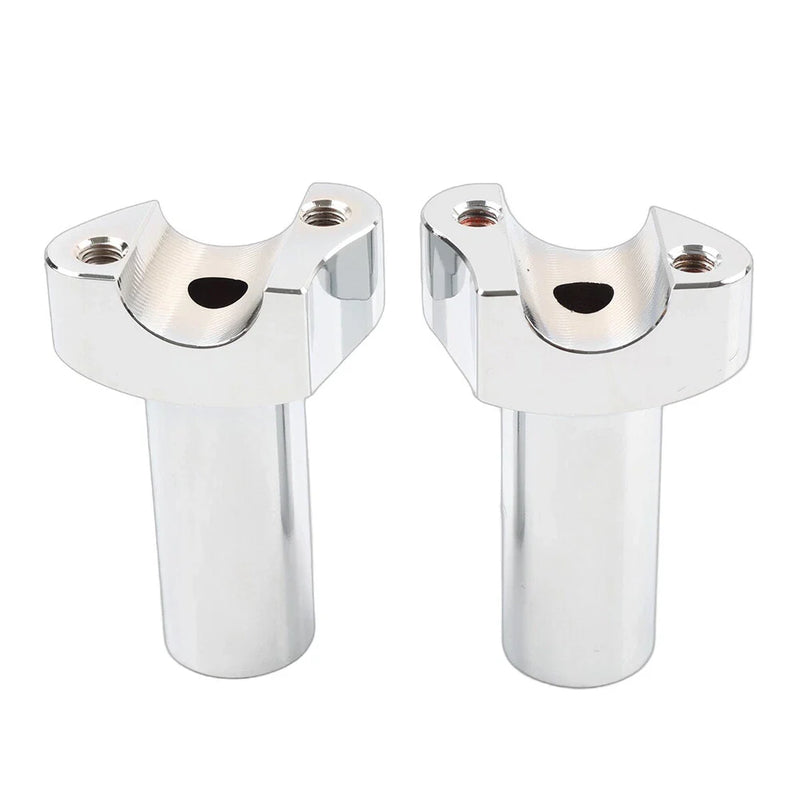 Harley Dyna Sportster Softail 3.5" Chrome Straight Handlebar Risers