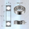 Make Model 20 x 8x14x4mm Double Metal Shield Car Deep Groove Ball Bearings