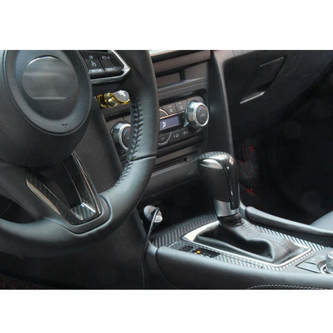 Mazda CX-5 2017 2018 2020 Car Carbon Fiber Steering Wheel Lower Trim Fit