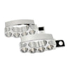 Harley Davidson XL883 1200 X48 Chrome Foot Pegs (2004-2023)