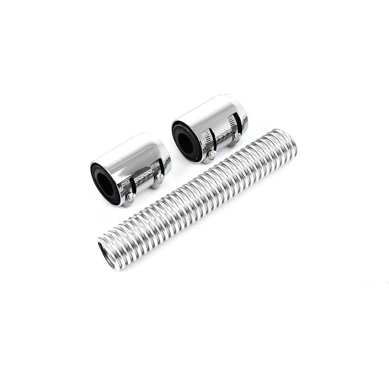 Car Model 12" Flexible Chrome Stainless Steel Radiator Hose & End Cap