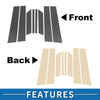 Ford Territory Carbon Fiber 8pcs Door Pillar Window Trim (2004-2016)